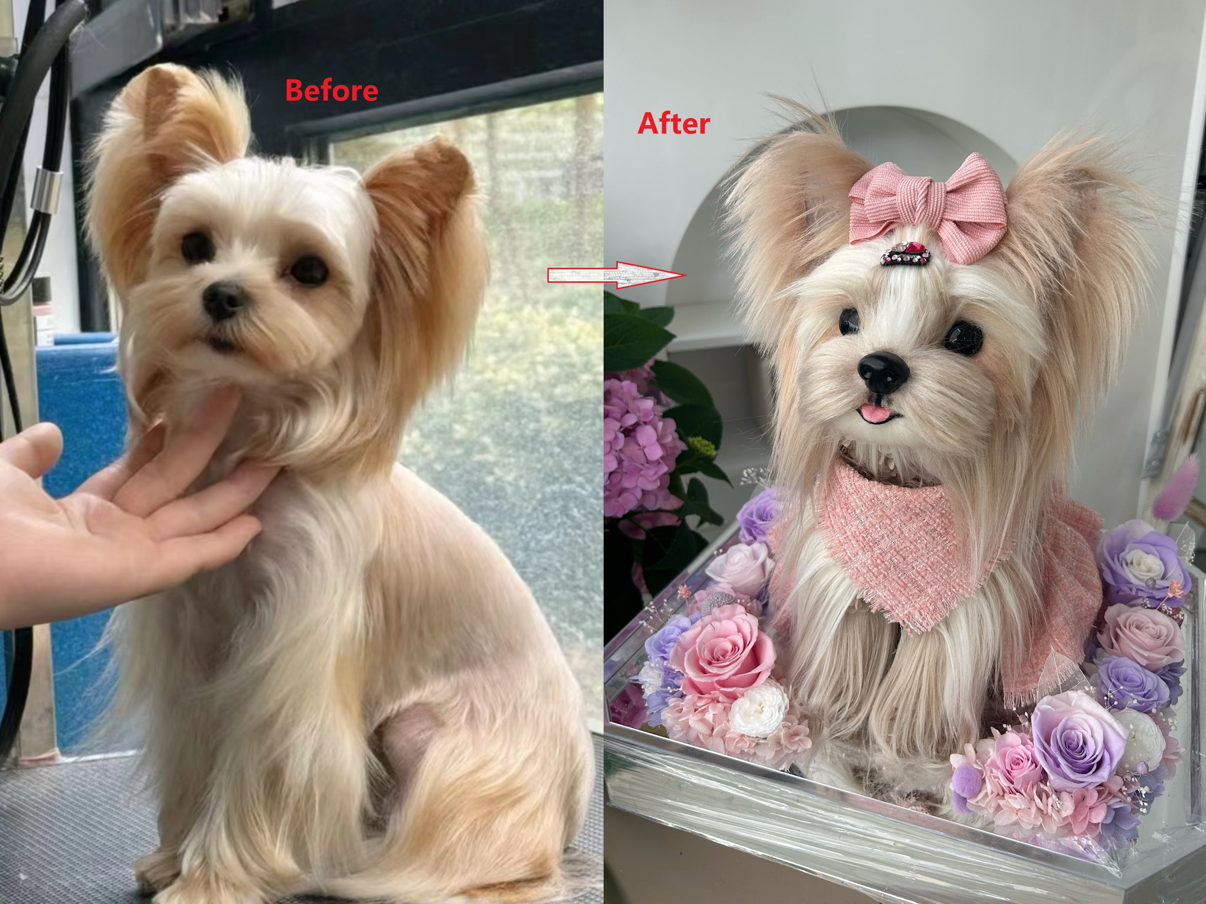 Custom Luxury Preserved Flower Gift Box for Preserved Flower Pet Sculptures, Plush Toys, and Doll