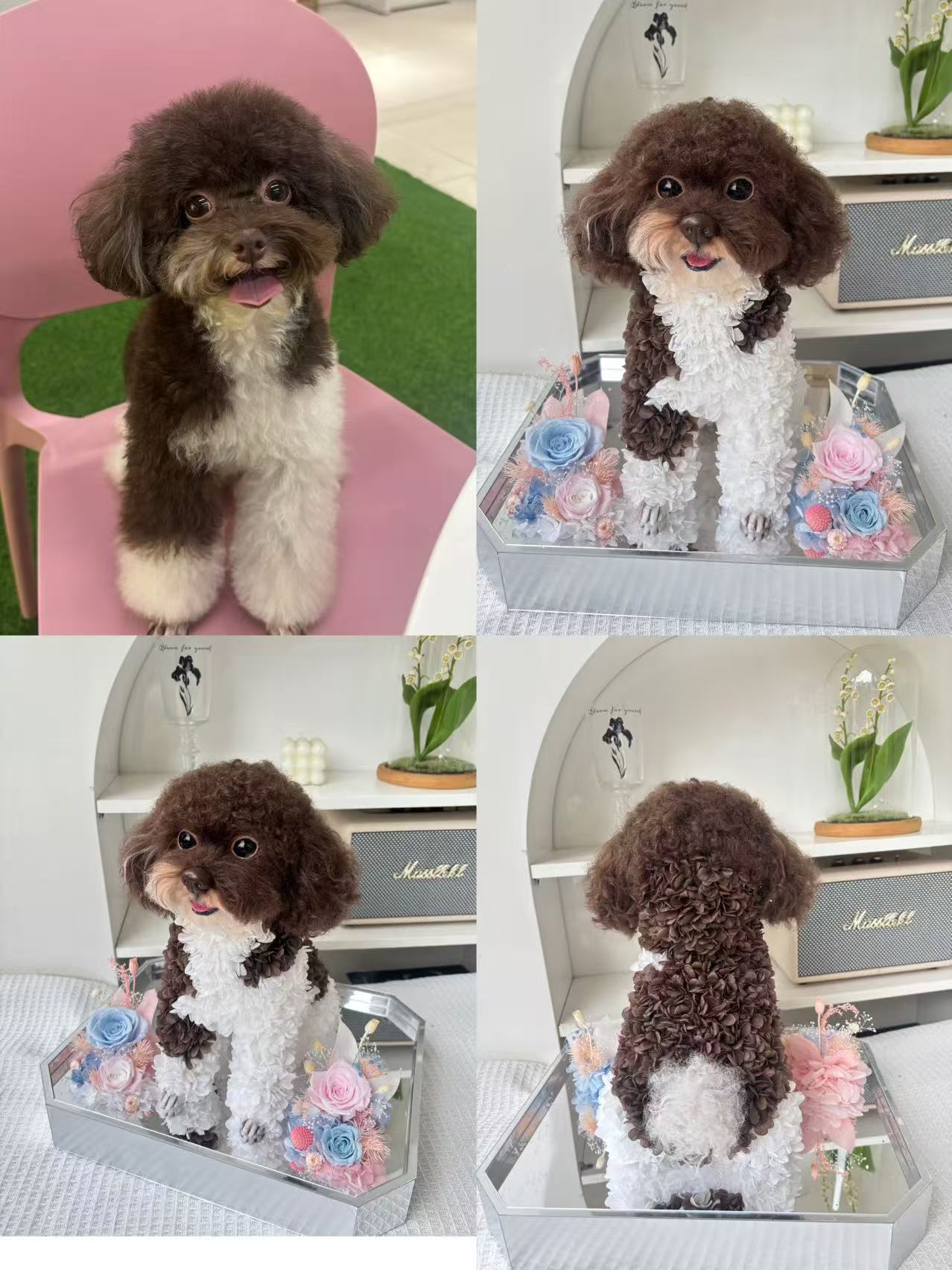 Custom Luxury Preserved Flower Gift Box for Preserved Flower Pet Sculptures, Plush Toys, and Doll