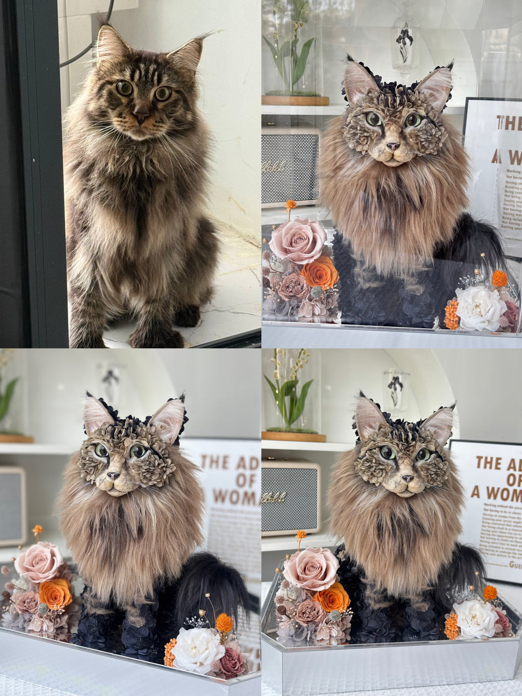 Custom Luxury Preserved Flower Gift Box for Preserved Flower Pet Sculptures, Plush Toys, and Doll