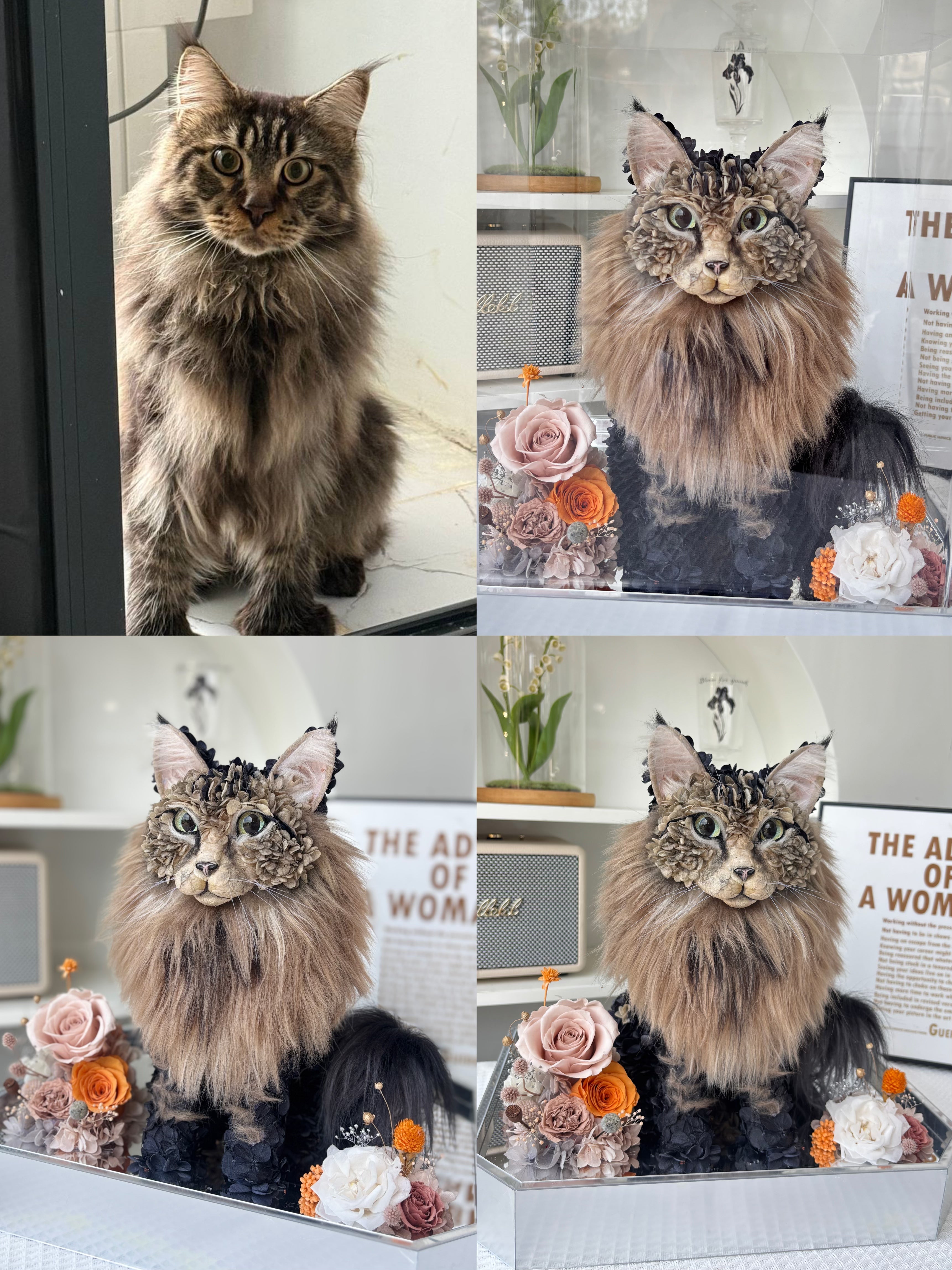 Custom Luxury Preserved Flower Gift Box for Preserved Flower Pet Sculptures, Plush Toys, and Doll