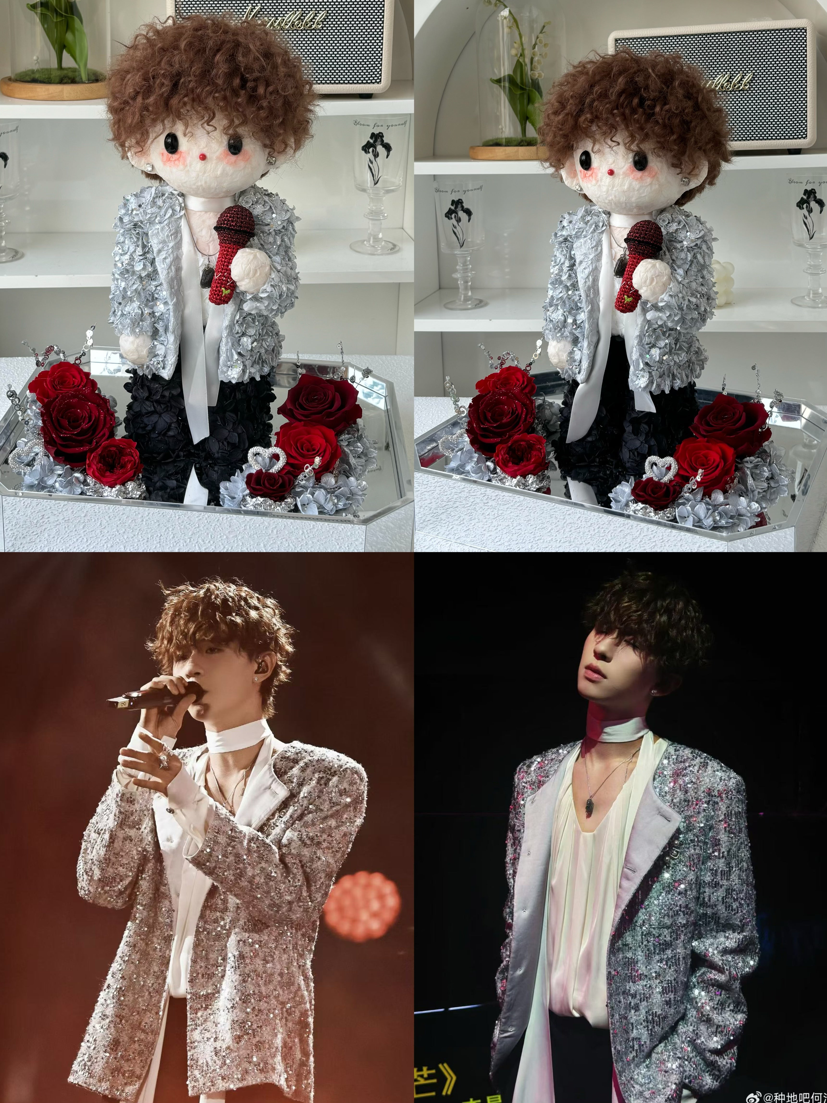 Custom preserved flower doll memorial Figure