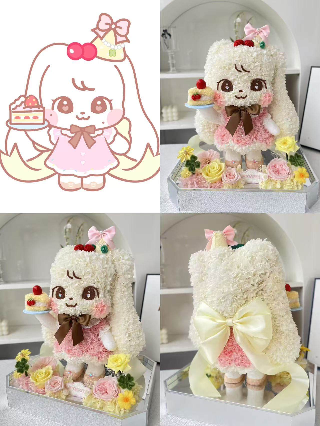 Custom preserved flower other memorial Figure