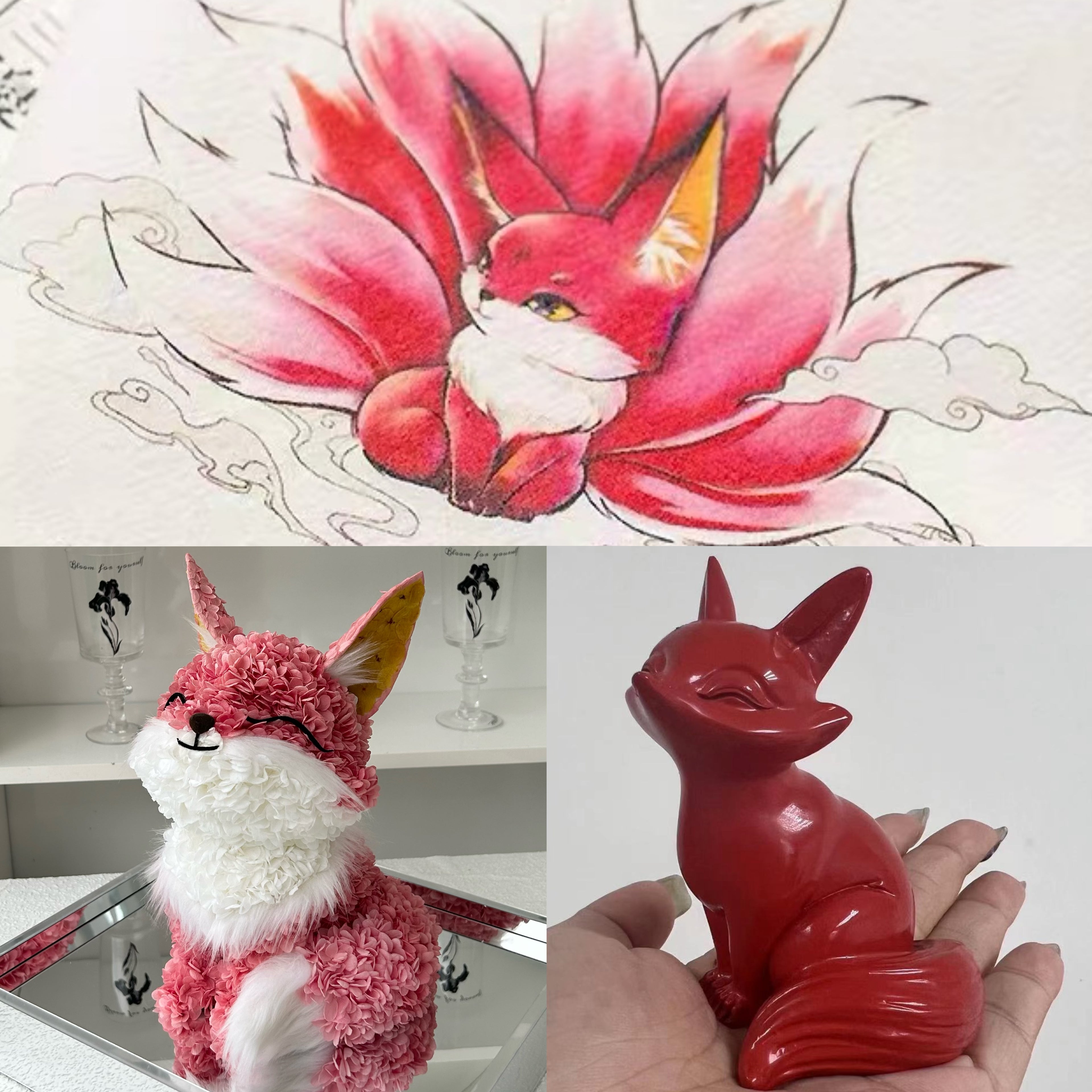 Custom preserved flower other memorial Figure