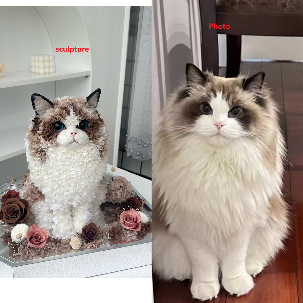 Custom cat gift memorial sculpture 