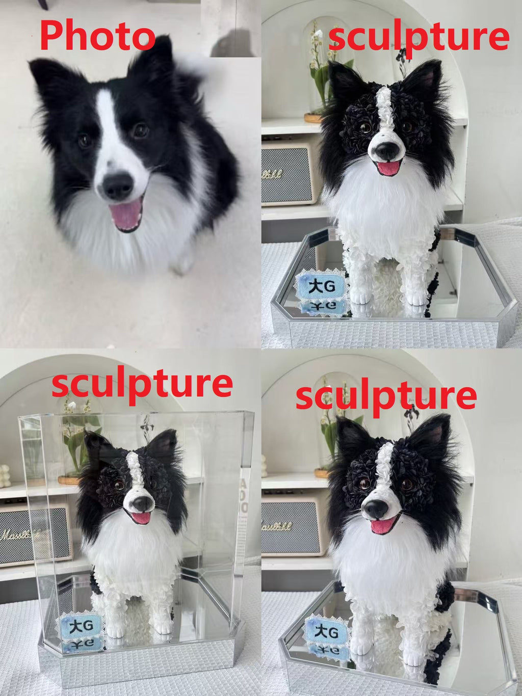Custom puppy statue gift for dog lovers