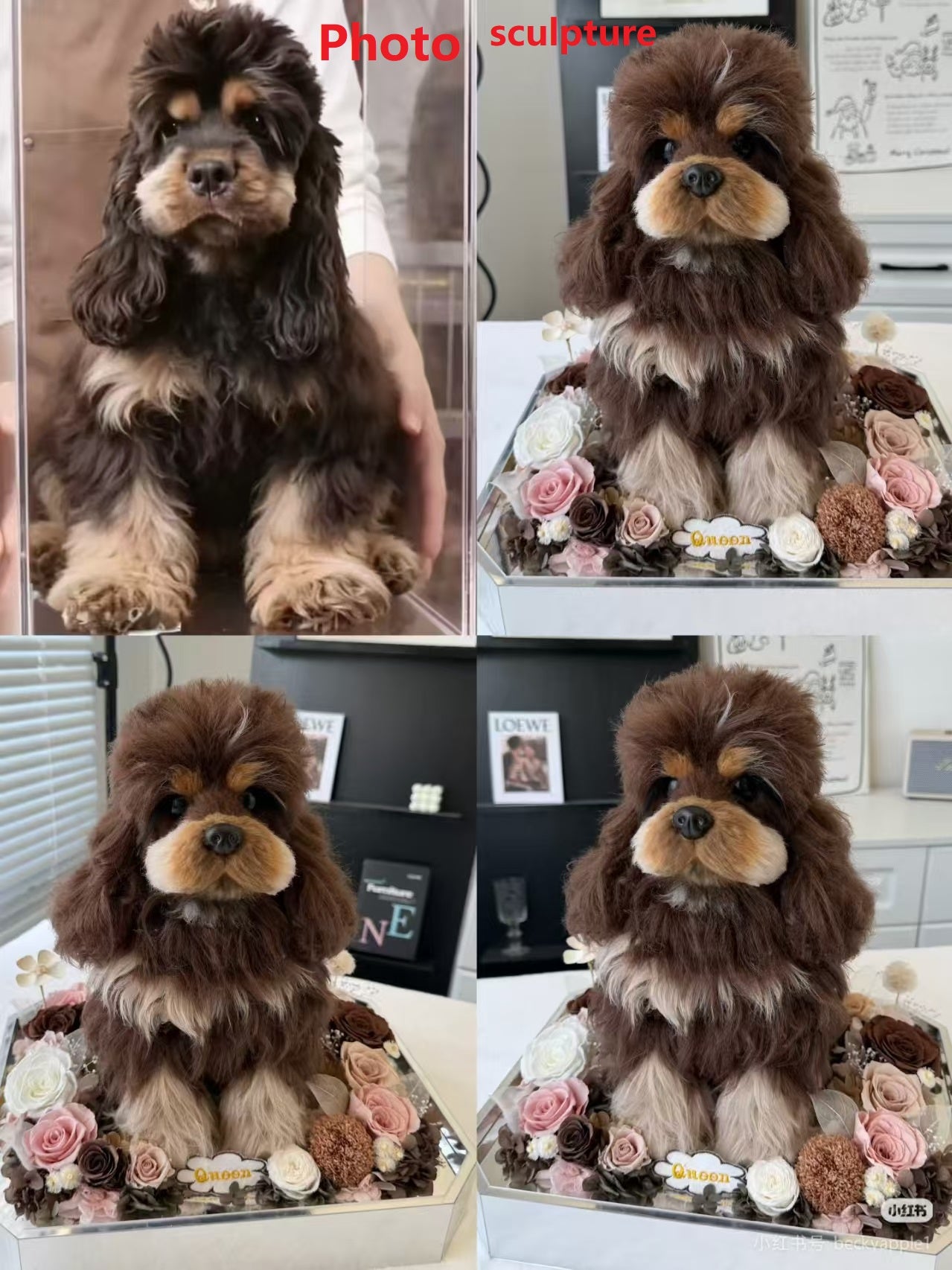 2.Personalized dog statue keepsake gift 