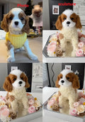 Custom dog memorial figure handmade from photo