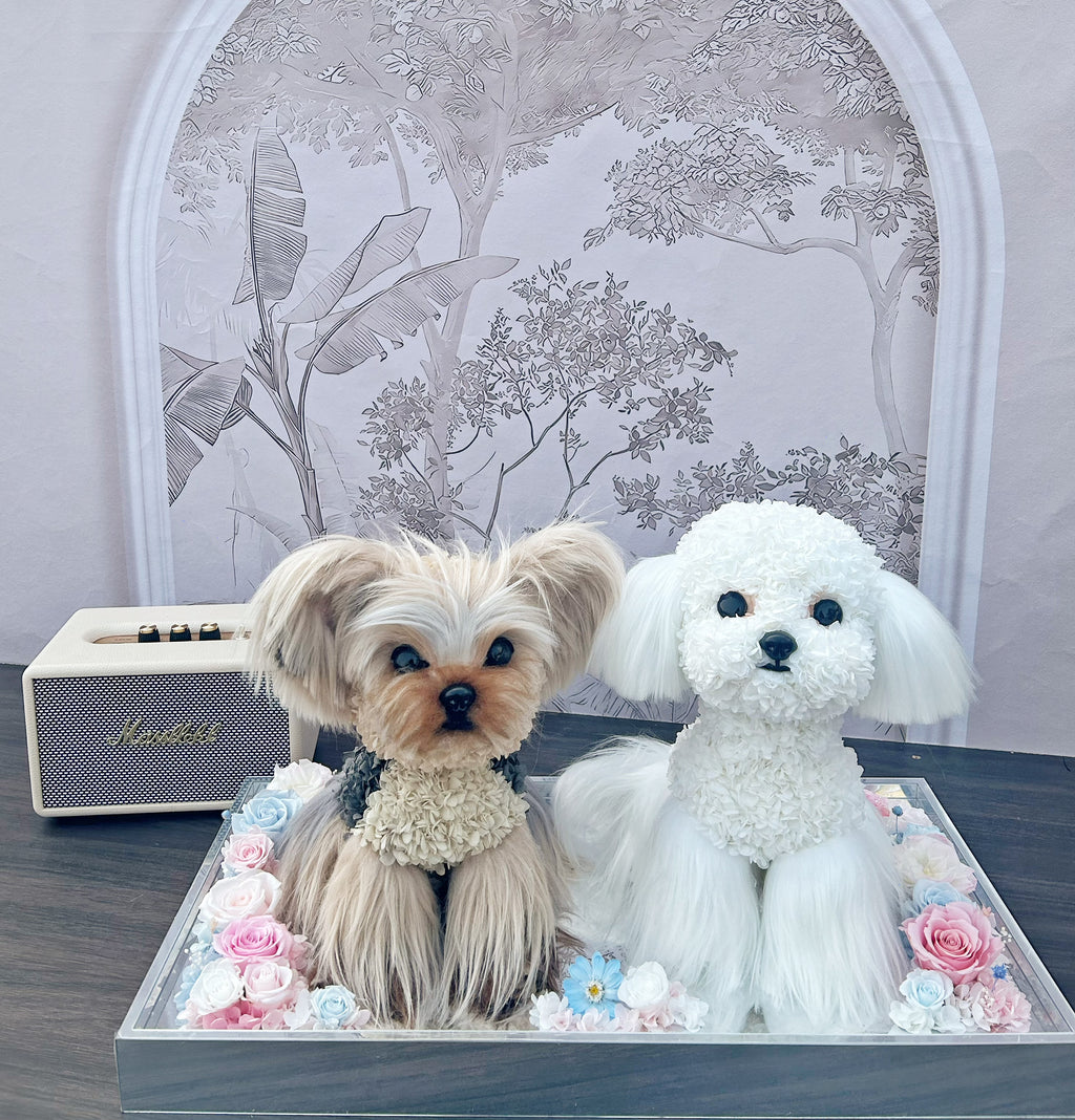 Personalized dog statue keepsake gift