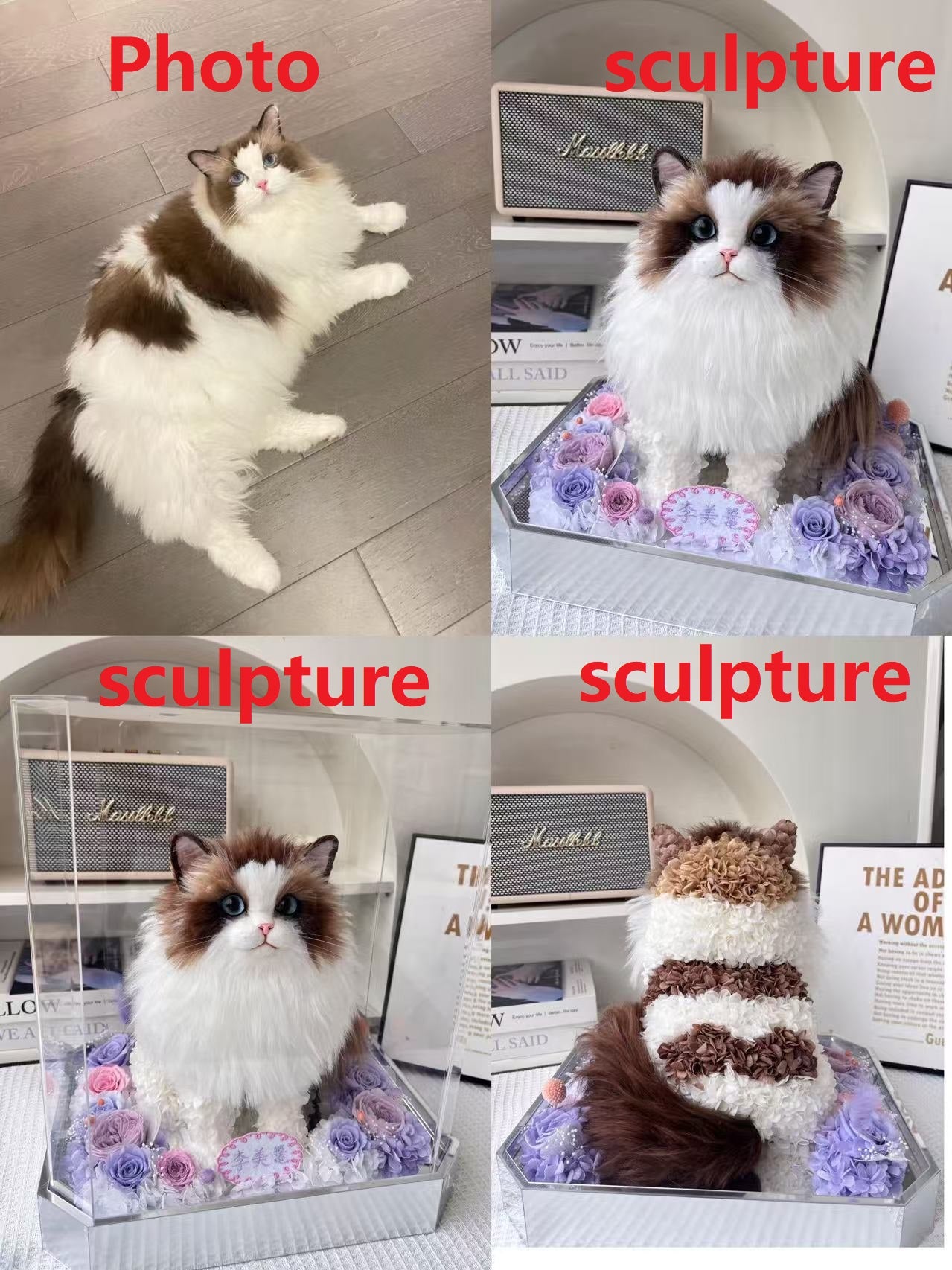 Cat loss memorial keepsake figurine 