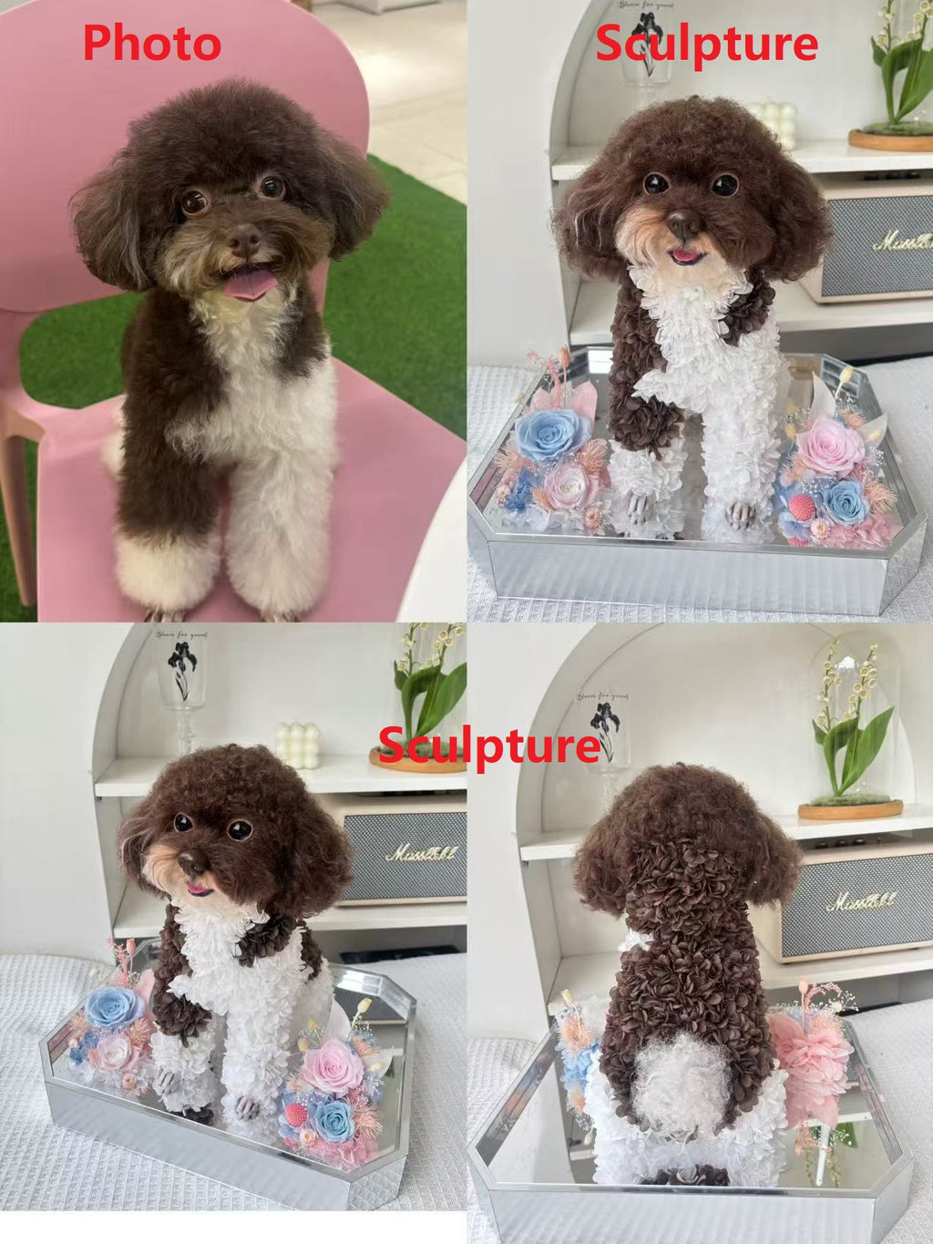 Sentimental pet figurine keepsake gift